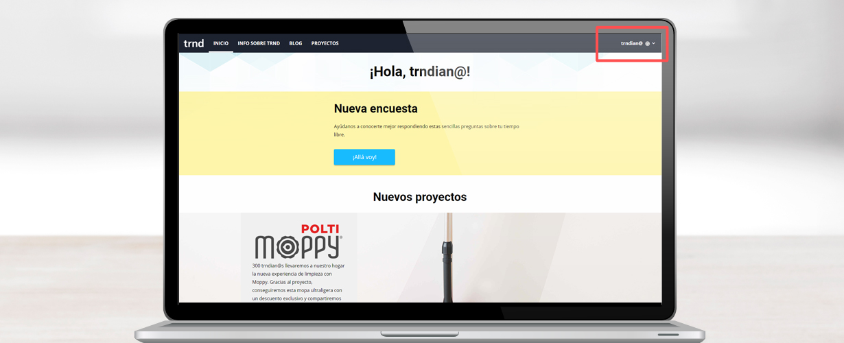 Primero iniciaremos sesión para acceder a nuestra área personal. 