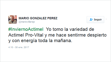 Testimonios Actimel
