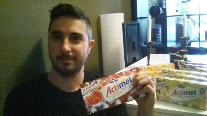 El trndiano guillen ya ha recibido su pack de Actimel