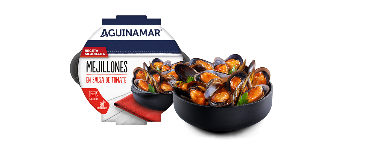 ... los mejillones gallegos en salsa de tomate, ...