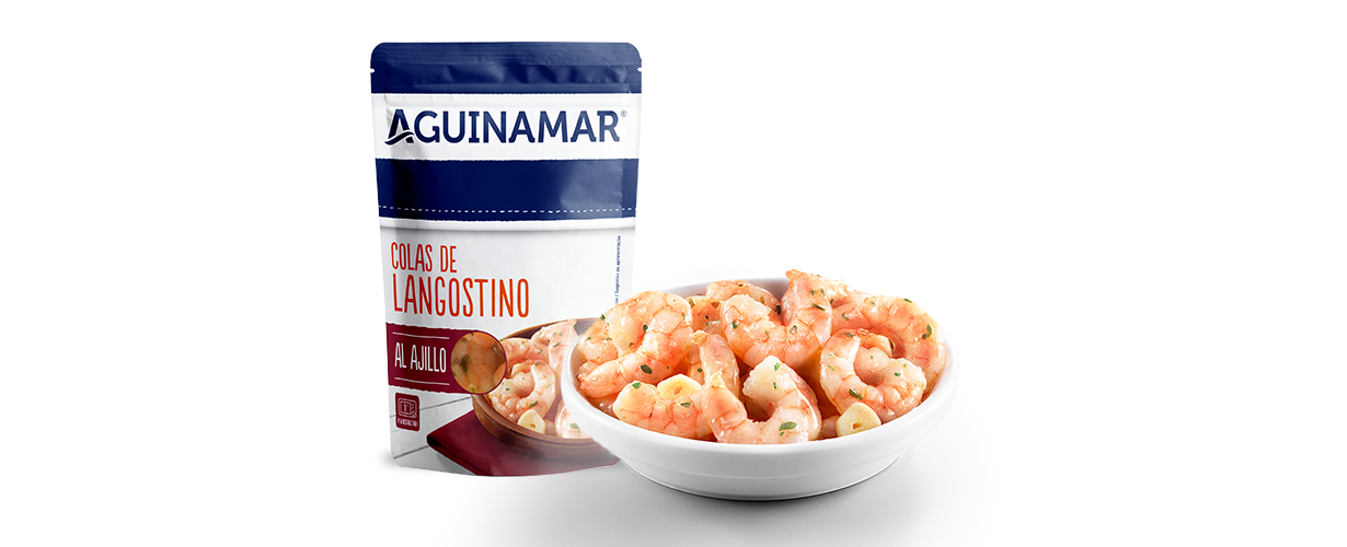 ... las colas de langostino al ajillo y ...