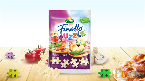 Arla Finello Puzzle es una mozzarella suave y cremosa…