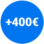 Gana hasta 400 €