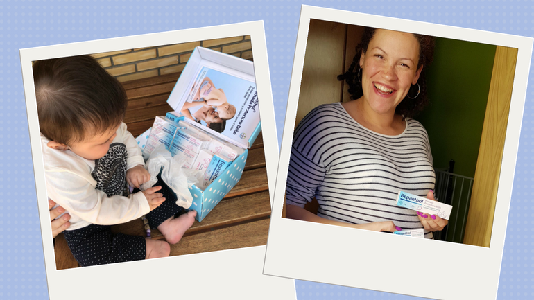 Las trndianas Cantisano23 y Isabelamalaga repartiendo muestras en su entorno. 