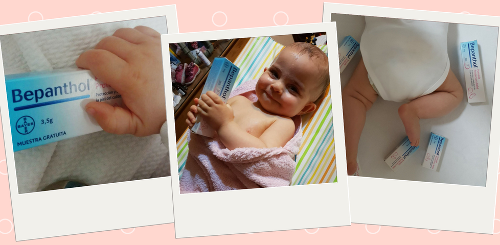 Las primeras pruebas de los trndianos amartinter, Tatianacb93 y VAVACO con Bepanthol® Pomada Protectora Bebé.