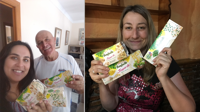 Las trndianas davi235 y maycas87 reparten Bonduelle Un Toque de entre su entorno