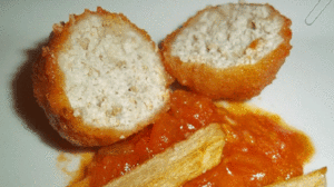 Albóndigas con un toque de Champiñones.