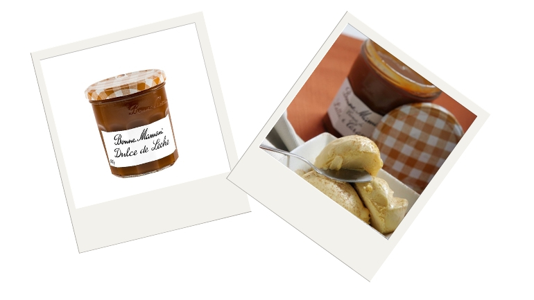 Helado con dulce de leche