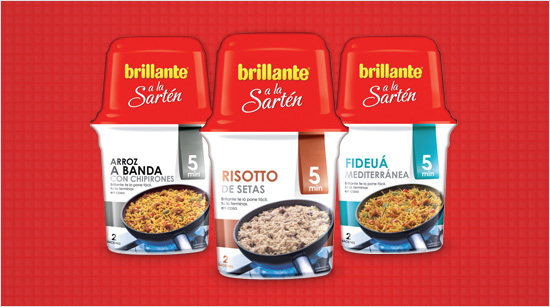 Brillante a la Sartén son tres recetas que se preparan fácilmente en 5 minutos, con las ventajas de rapidez y comodidad de un plato preparado con un resultado sorprendente.