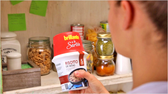 Para su elaboración, Brillante cuece el arroz y lo saca 5 minutos antes de que esté en su punto. Después, se envasa al vacío sin conservantes ni colorantes, manteniendo todas sus propiedades nutritivas.