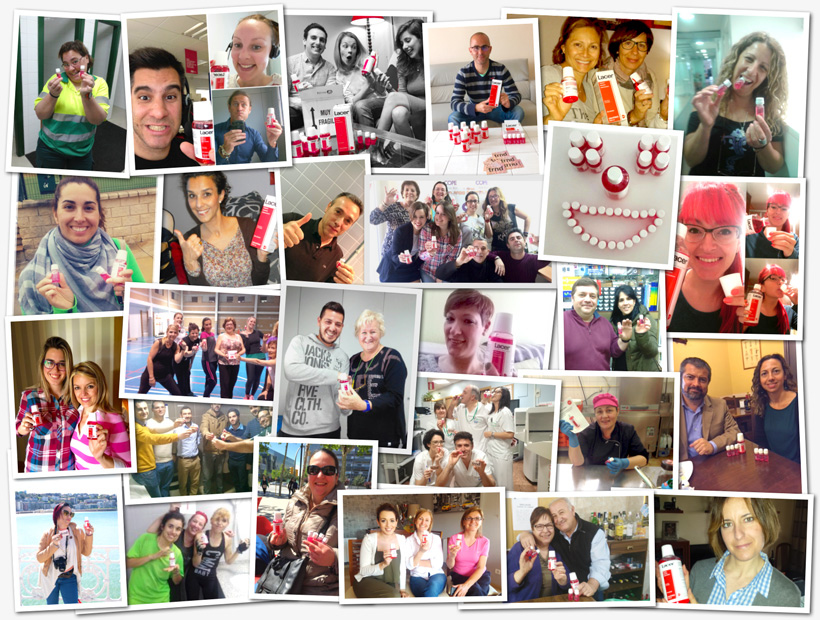 Los embajadores del proyecto Colutorio Lacer