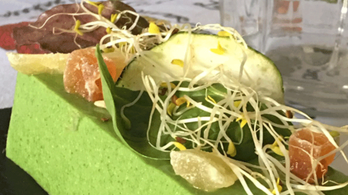 Pannacotta de espinacas