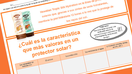 Encuesta de Hawaiian Tropic para compartir con nuestro entorno