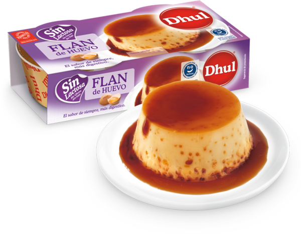 Flan de Huevo al baño María Dhul Sin Lactosa