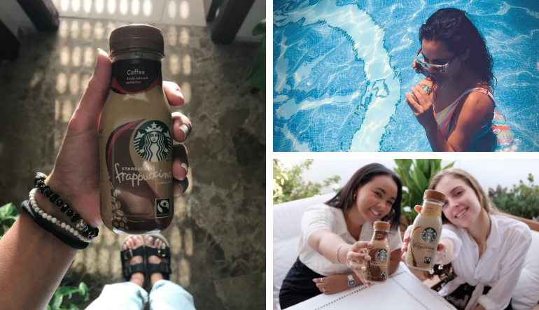 Melodycious, belenglezy y sarabbauza con Frappuccino