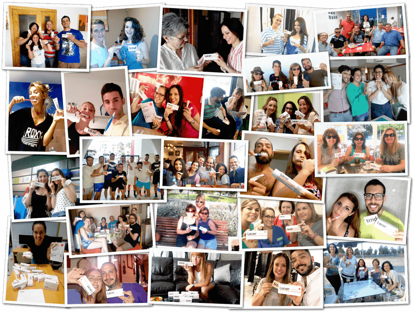 Participantes en la campaña Gel dentífrico Lacer