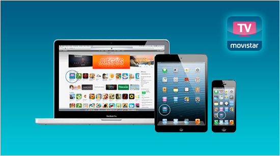 Podemos acceder a Go de Movistar TV desde el navegador de nuestro PC/MAC o descargando la aplicación gratuita en equipos IOS e Android.