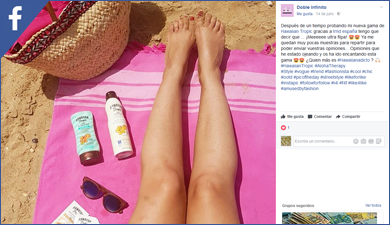 Hawaiian Tropic en Facebook