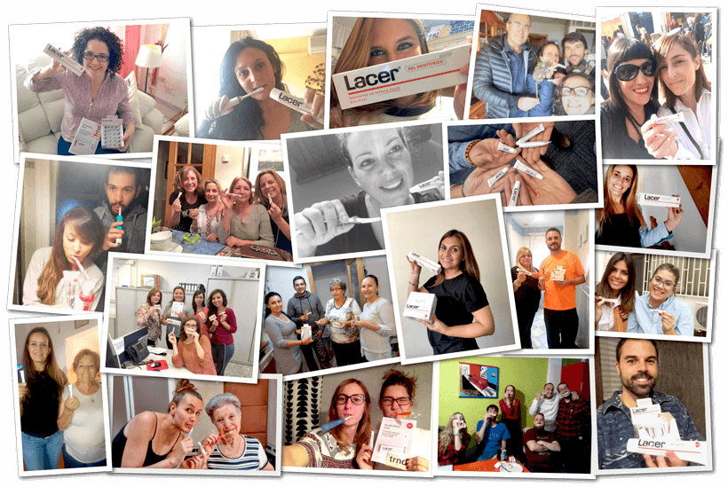 Participantes en la campaña Gel dentífrico Lacer