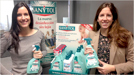El equipo de marketing de Sanytol