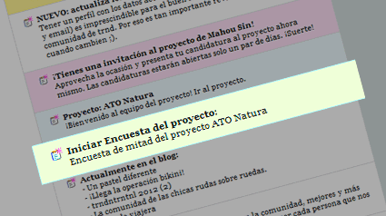 ¡Ha llegado la encuesta de mitad de proyecto!