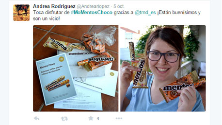 La trndiana AndreaRodriguez ya ha compartido unos de sus #MoMentosChoco
