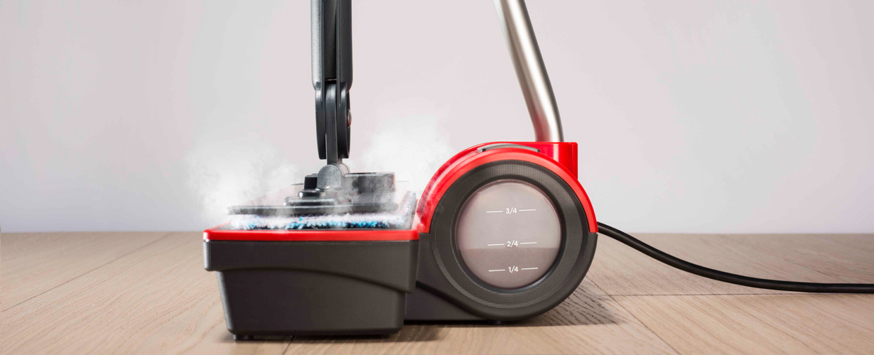 Una vez que el paño de microfibra está cargado de vapor…