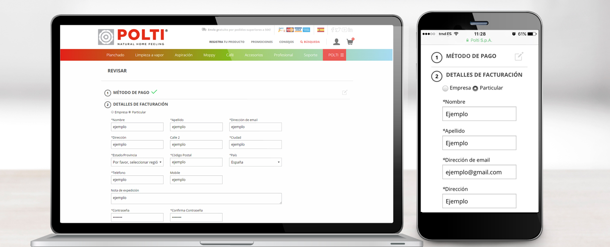 Después, introduciremos los detalles de facturación.