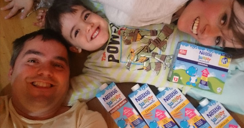 Compartiendo en familia.