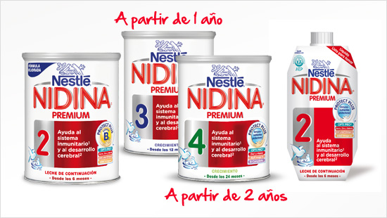 NIDINA 2 Premium es una leche de continuación…
