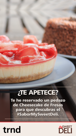 Invita a tus amig@s a un trozo de Cheescake de fresas