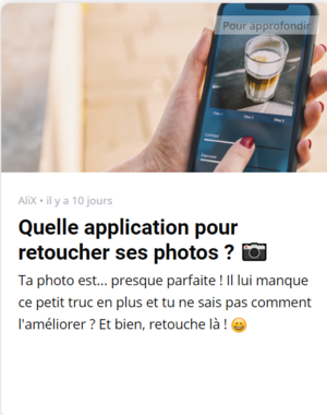 Retoucher ses photos
