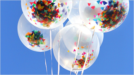 Confetti balloons