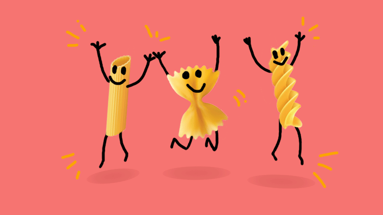 Dancing pasta