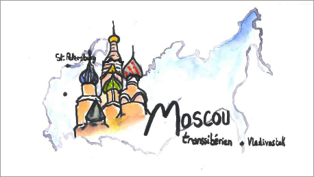 Mon prochain projet de voyage ? Direction la Russie pour visiter Moscou, St-Pétersbourg et faire une partie du Transsibérien ! 