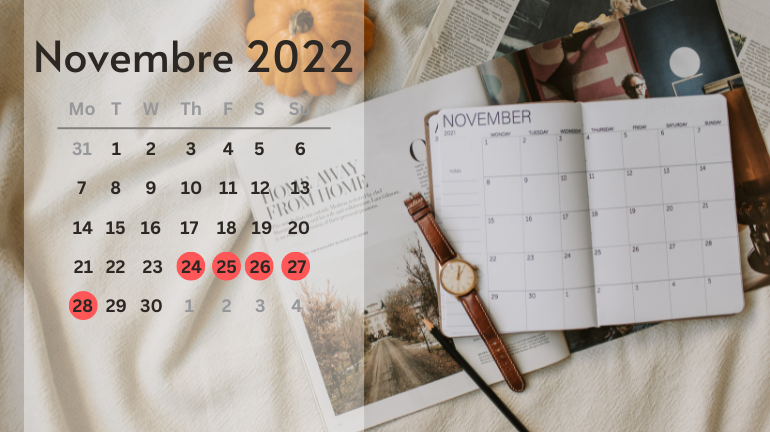 Les événements marquants du mois de novembre 