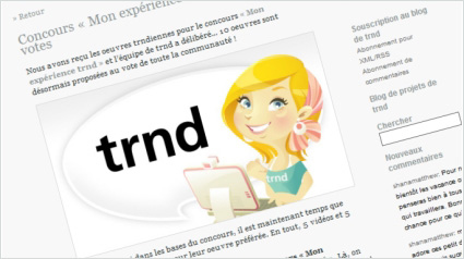 Concours Mon expérience trnd