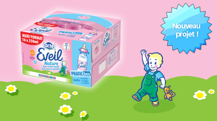 Nouveau Projet trnd marketing participatif bouche-à-oreille - Pratic Box Eveil Nature Lactel - Lait croissance infantile - pratique facile