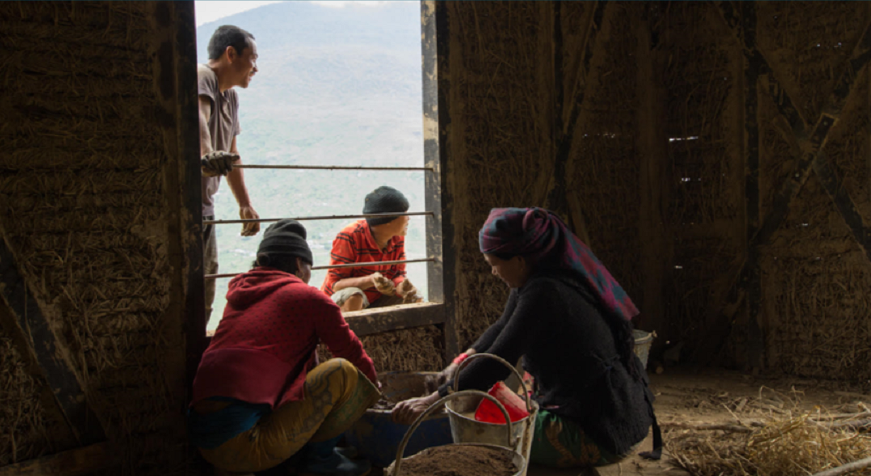 Construction d'une école au Népal