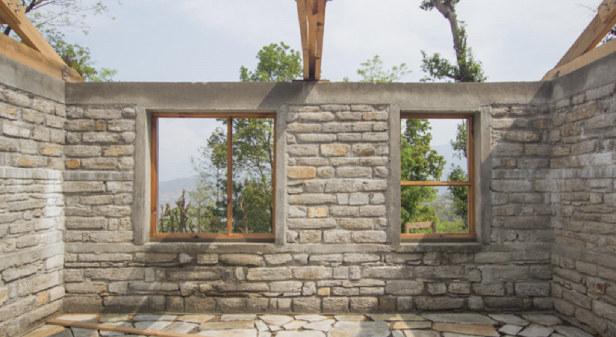 Construction d'une école au Népal