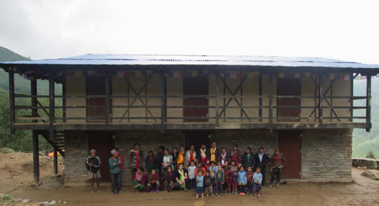 Construction d'une école au Népal