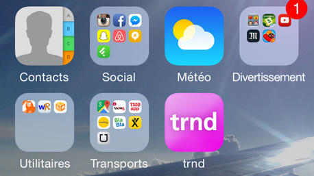 et voici trnd installé sur ton écran d'accueil !