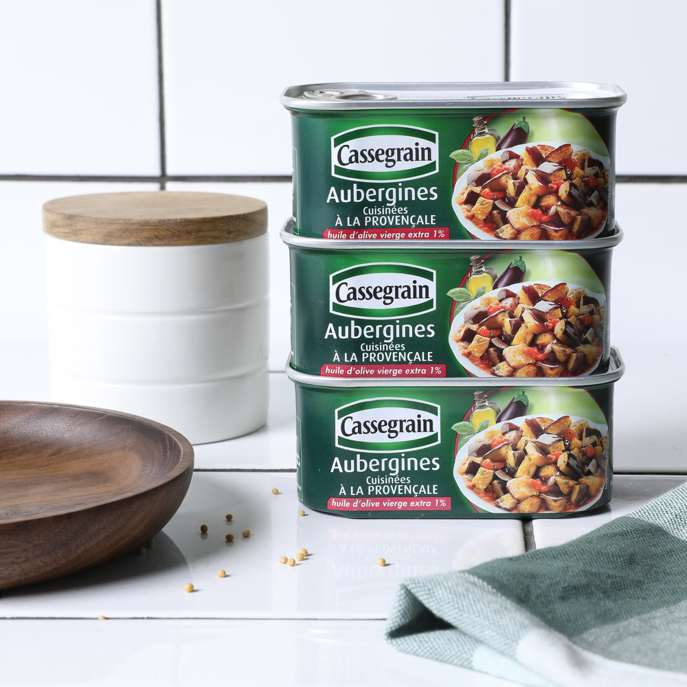 Les Aubergines cuisinées à la Provençale Cassegrain