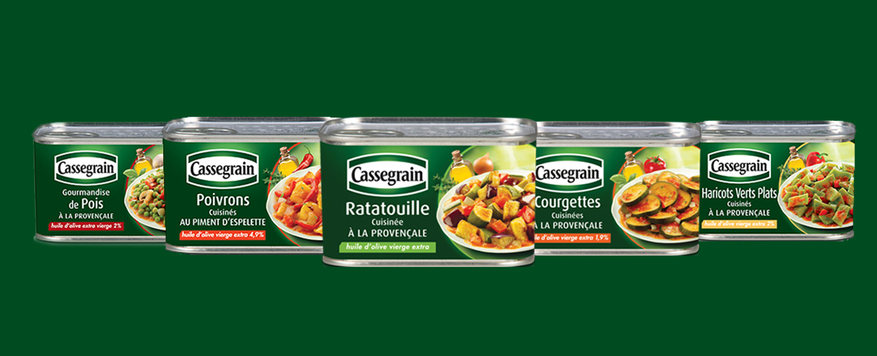 Encore une petite faim ? Découvrons les autres recettes de la famille « Légumes du Soleil » proposées par Cassegrain. Elles n’attendent que nous ! 