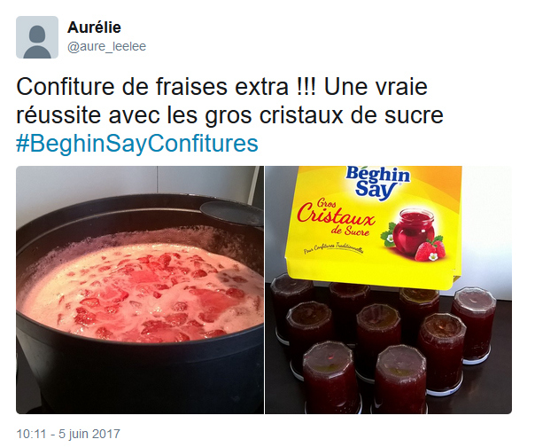 Avis Twitter Béghin Say Gros Cristaux de Sucre