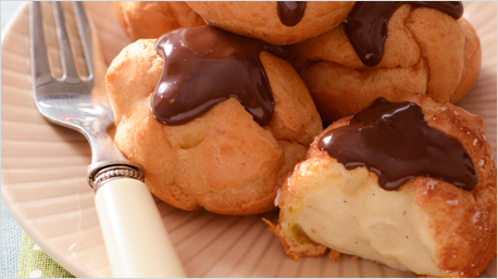Choux à la crème pâtissière et chocolat Béghin Say