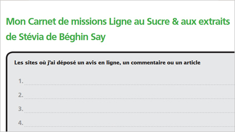 Notre Carnet de missions