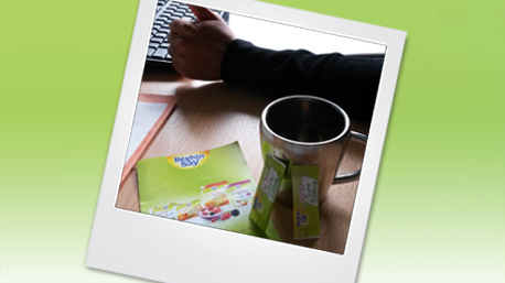 Les collègues de trnder virgule92 ont aussi eu l'opportunité de recevoir un échantillon de Ligne au Sucre & aux extraits de Stévia. 