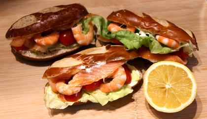 sandwichs avec saumon fumé