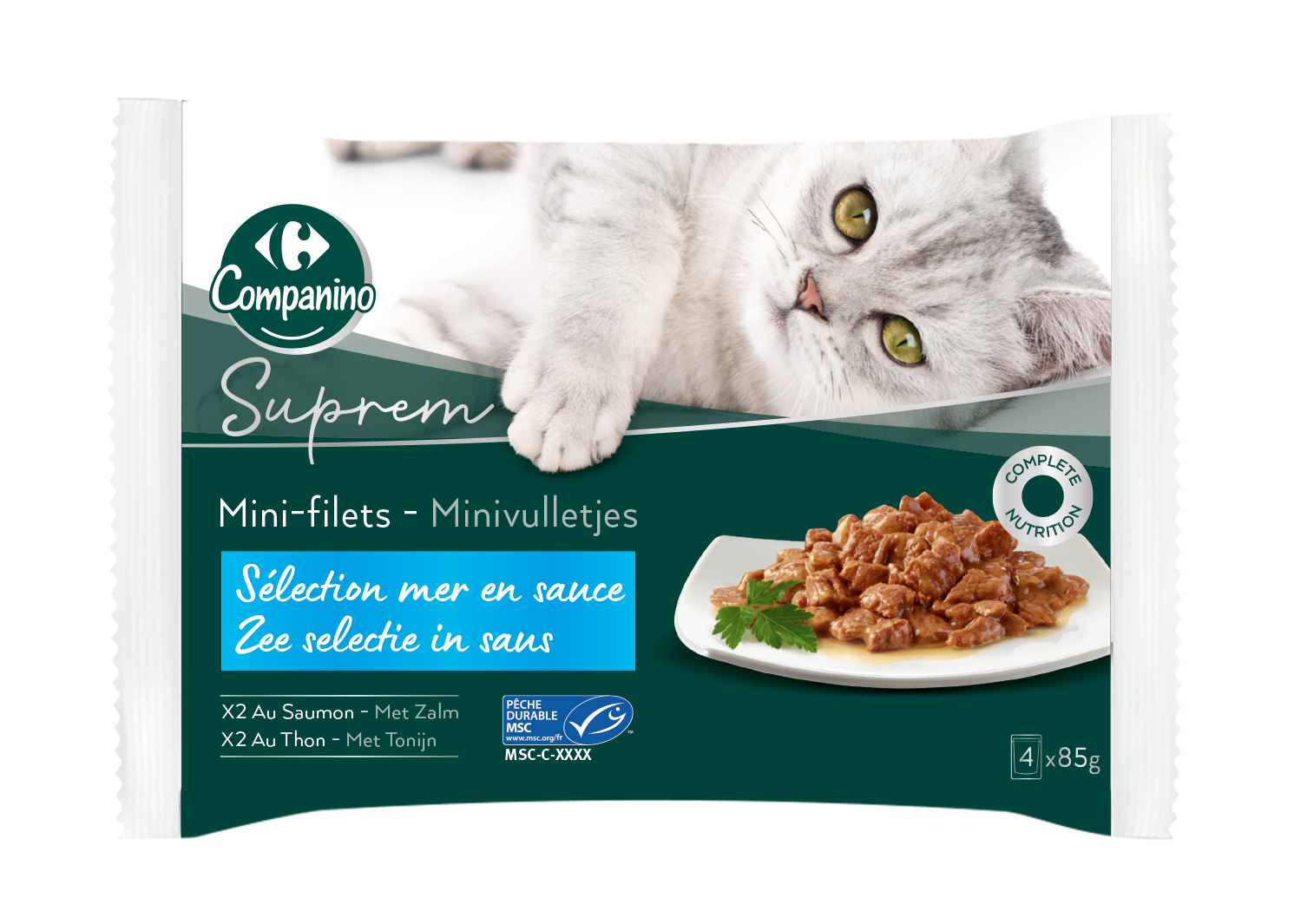 mini filets selection Terre & Mer Carrefour Companino Suprem